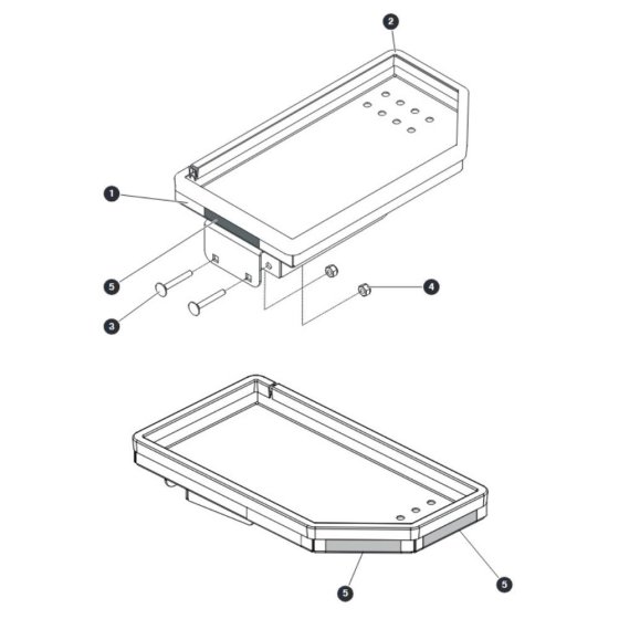 Tool Tray for Skyjack SJ16 Access Platforms