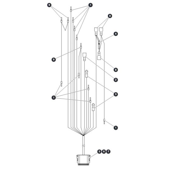 Base Control Harness ZAPI B for Skyjack SJ16 E Vertical Mast