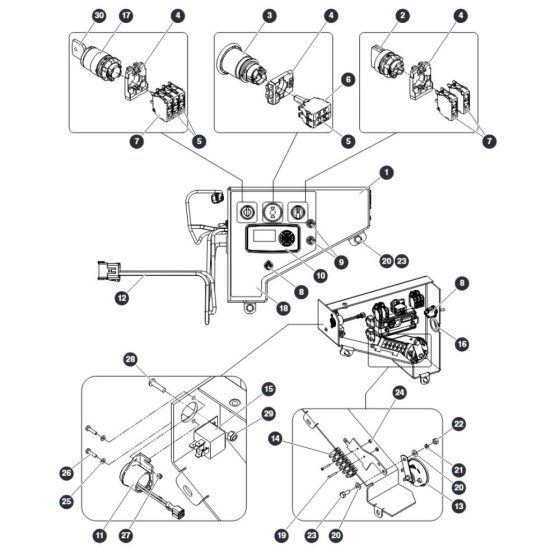 Base Control for Skyjack SJ16 E Vertical Mast