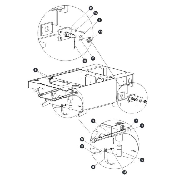Chassis for Skyjack SJ16 E Vertical Mast