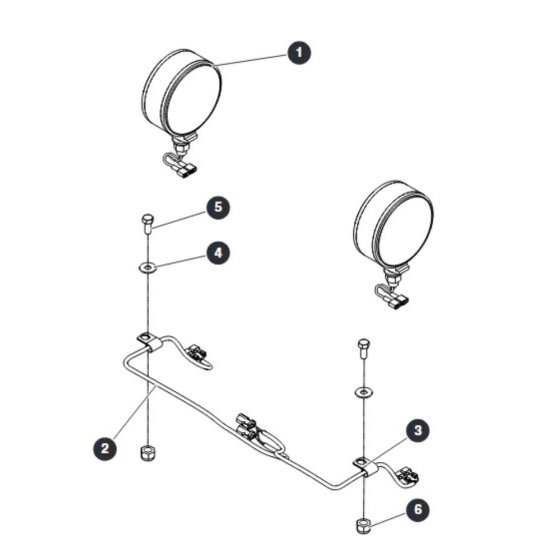 Dual Flashing Light Field Kit for Skyjack SJ16 E Vertical Mast