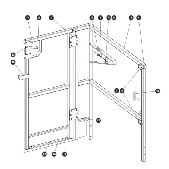 Full Gate Kit for Skyjack SJ16 E Vertical Mast