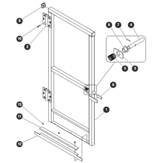 Full Gate for Skyjack SJ16 E Vertical Mast