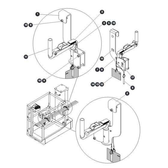 Light Duty Pipe Rack for Skyjack SJ16 E Vertical Mast