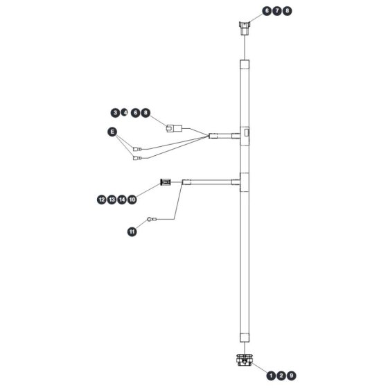 Main Harness ZAPI B for Skyjack SJ16 E Vertical Mast