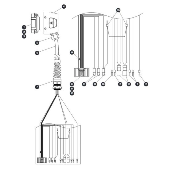Platform Control Cable for Skyjack SJ16 E Vertical Mast