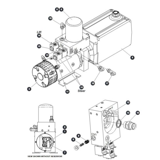 Power Unit for Skyjack SJ16 E Vertical Mast