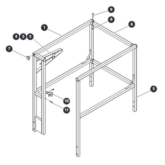 Railings Full/ Saloon Gate for Skyjack SJ16 E Vertical Mast