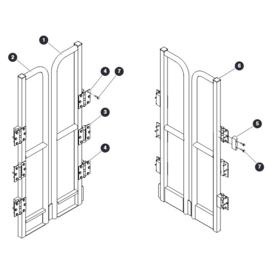Saloon Gate for Skyjack SJ16 E Vertical Mast