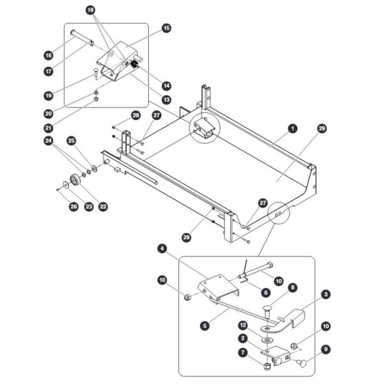 Upper Platform for Skyjack SJ16 E Vertical Mast