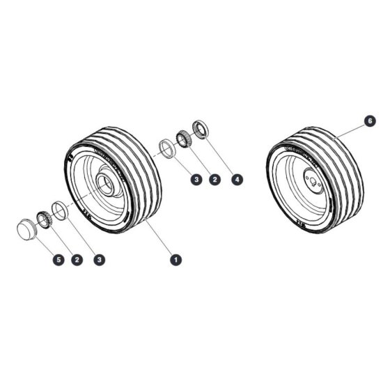 Wheels for Skyjack SJ16 E Vertical Mast
