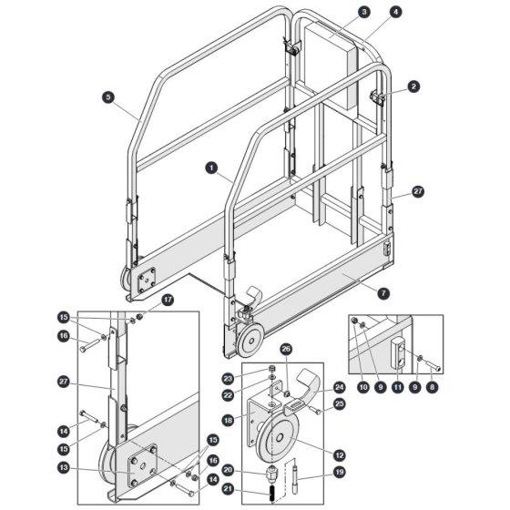 Extension Deck for Skyjack SJ3013 Micro DC Scissor Lift
