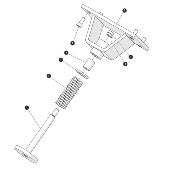 Spring Frame for Skyjack SJ3013 Micro DC Scissor Lift