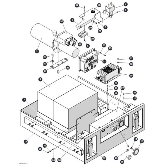 System Components Tray for Skyjack SJ3013 Micro DC Scissor Lift
