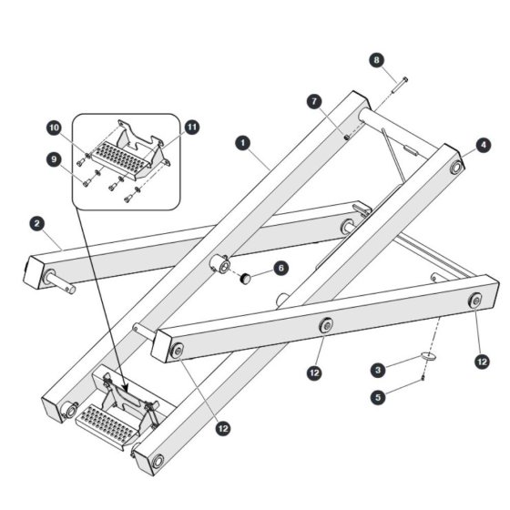 2nd Level for Skyjack SJ3213 Micro DC Scissor Lift