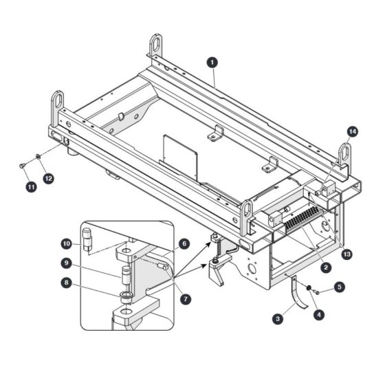 Base for Skyjack SJ3213 Micro DC Scissor Lift