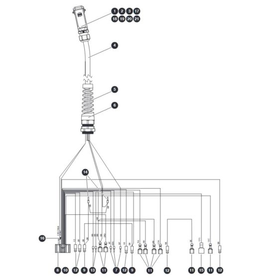 Platform Control Box Harness for Skyjack SJ3213 Micro DC Scissor Lift