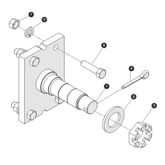 Rear Axle for Skyjack SJ3213 Micro DC Scissor Lift