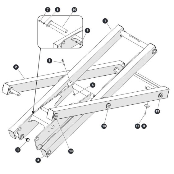 3rd Level for Skyjack SJ3219 Micro DC Scissor Lift