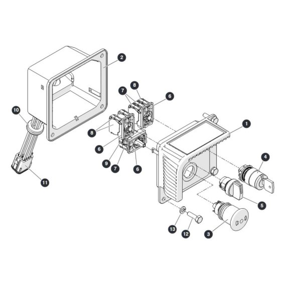 Base Controls for Skyjack SJ3219 Micro DC Scissor Lift