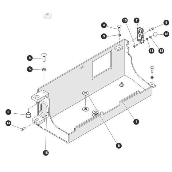Hydraulic Tray for Skyjack SJ3219 Micro DC Scissor Lift