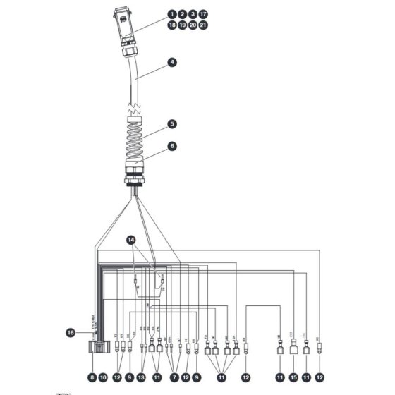 Platform Control Box Harness for Skyjack SJ3219 Micro DC Scissor Lift