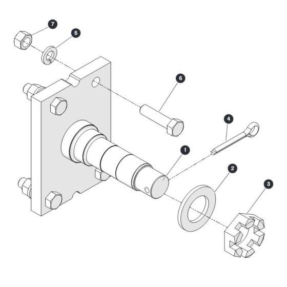 Rear Axle for Skyjack SJ3219 Micro DC Scissor Lift