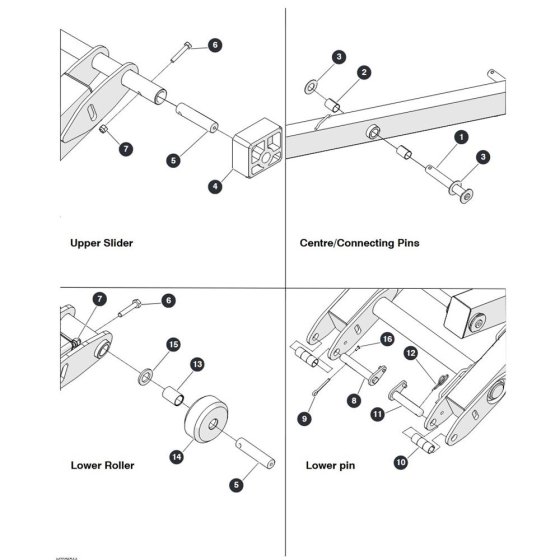 Scissor Hardware for Skyjack SJ3219 Micro DC Scissor Lift