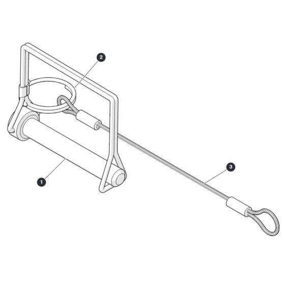 Wire Locking Pins - CE for Skyjack SJ3219 Micro DC Scissor Lift