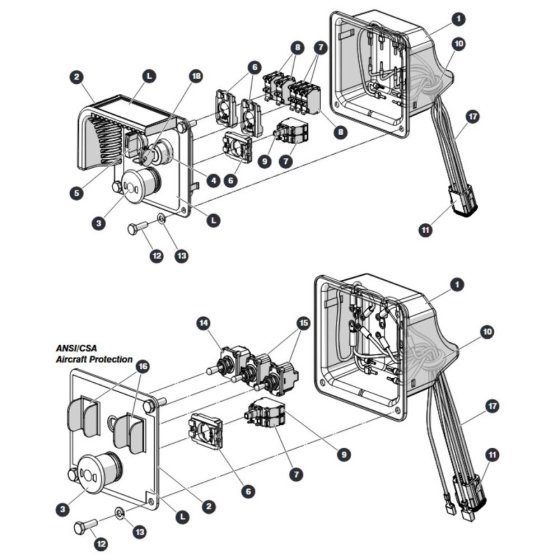 Base Control - Plastic Box for Skyjack SJ3220 DC Scissor Lift