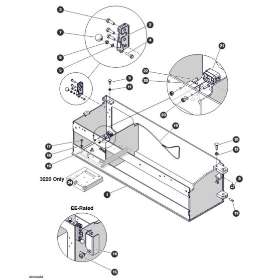 Battery Tray for Skyjack SJ3220 DC Scissor Lift