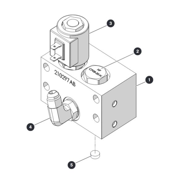 Cylinder Manifold for Skyjack SJ3220 DC Scissor Lift