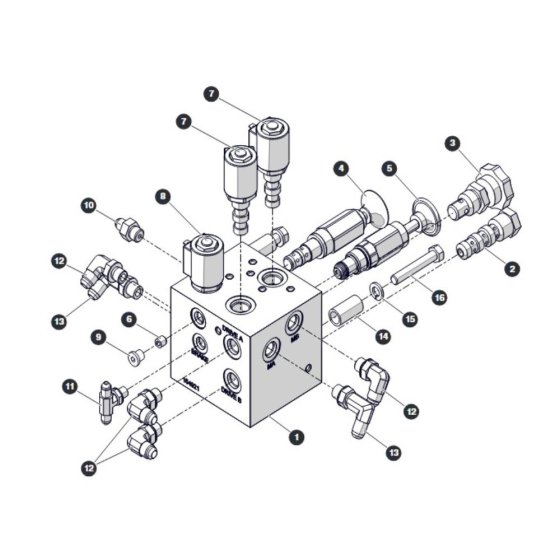 Drive Manifold-1 for Skyjack SJ3220 DC Scissor Lift