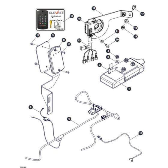 Elevate Telematics, Keypad & BMS for Skyjack SJ3220 DC Scissor Lift
