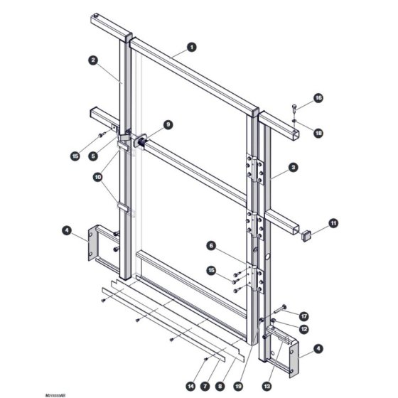 Full Rear Gate - for Skyjack SJ3220 DC Scissor Lift