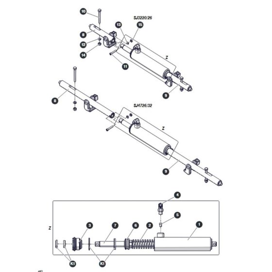 Pin Brakes (ANSI/CSA) for Skyjack SJ3220 DC Scissor Lift