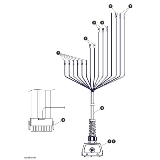 Platform Control Cable for Skyjack SJ3220 DC Scissor Lift