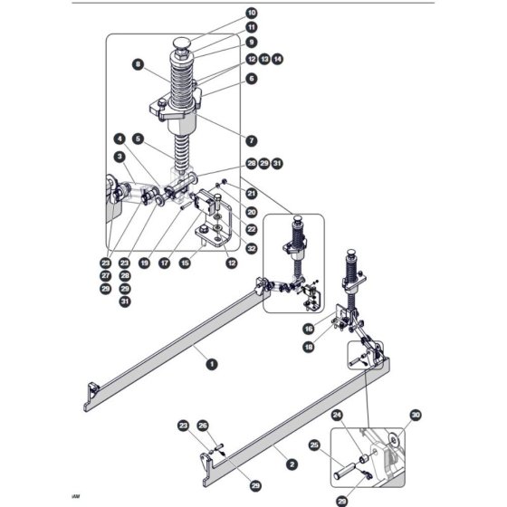 Pothole Protection for Skyjack SJ3220 DC Scissor Lift