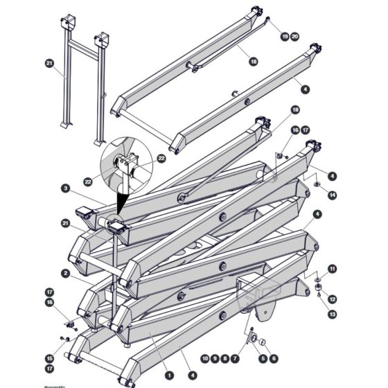 Scissors for Skyjack SJ3220 DC Scissor Lift