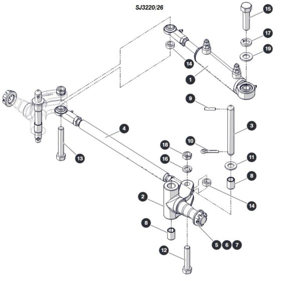 Steering for Skyjack SJ3220 DC Scissor Lift