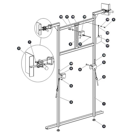 Universal Board Carrier for Skyjack SJ3220 DC Scissor Lift