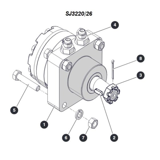 Wheel Motor (ANSI/CSA) for Skyjack SJ3220 DC Scissor Lift