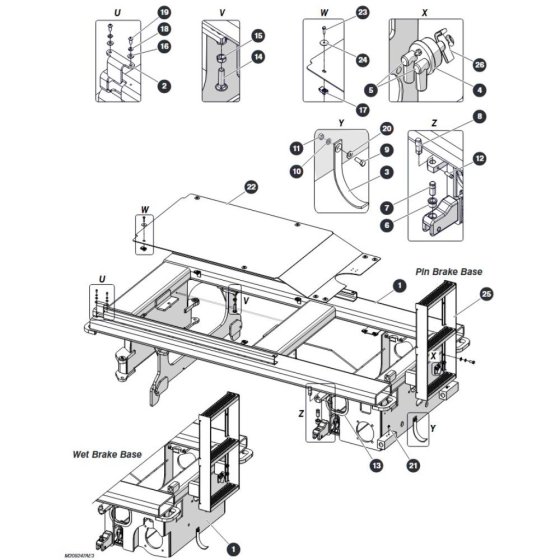 Base for Skyjack SJ4732 DC Scissor Lift