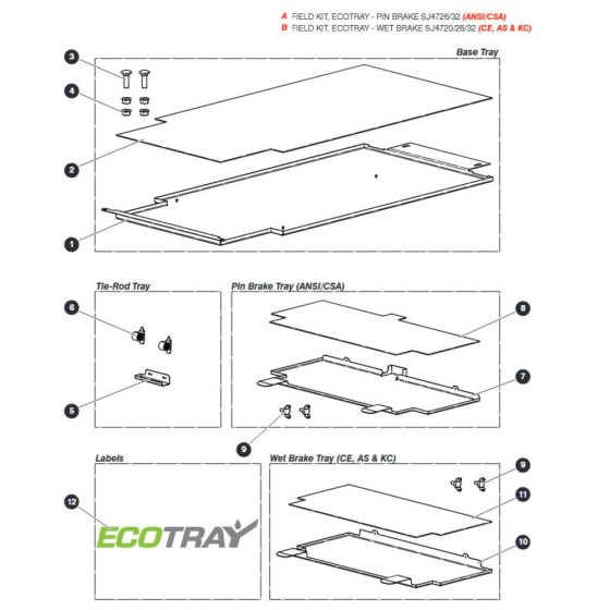ECOTray for Skyjack SJ4732 DC Scissor Lift
