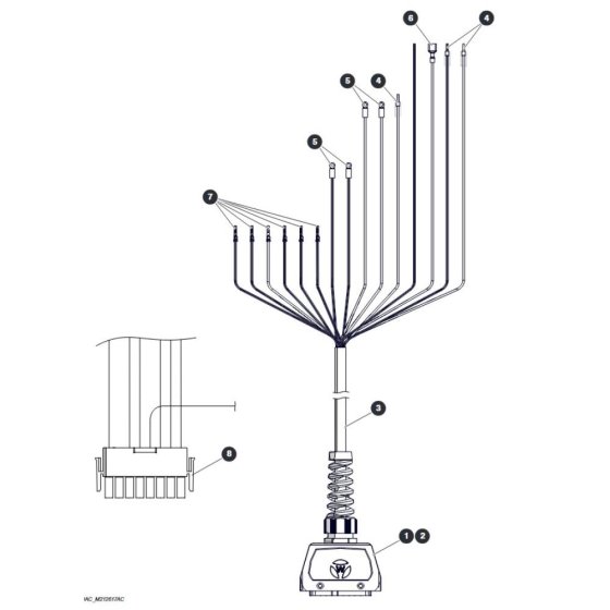 Platform Control Cable for Skyjack SJ4732 DC Scissor Lift