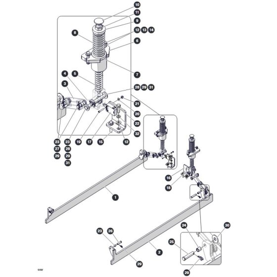 Pothole Protection for Skyjack SJ4732 DC Scissor Lift