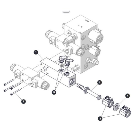 Powerdeck Manifold (Option) for Skyjack SJ4732 DC Scissor Lift