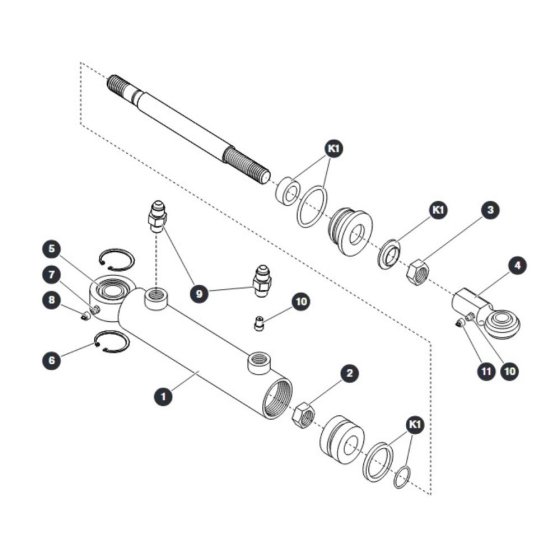 Steer Cylinder for Skyjack SJ4732 DC Scissor Lift