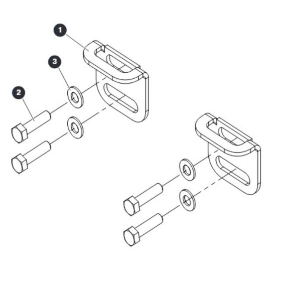 Tray Locking Plates for Skyjack SJ4732 DC Scissor Lift