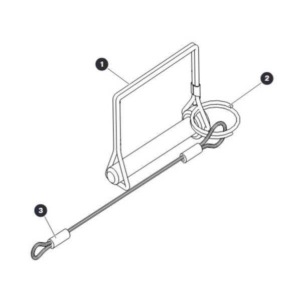 Wire Locking Pin for Skyjack SJ4732 DC Scissor Lift